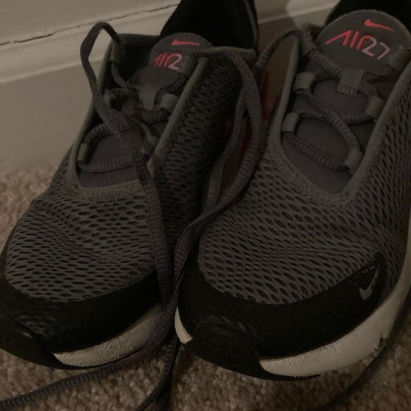 Nike Kids Air Max Gray and Pink Shoes - Picture 3 of 9